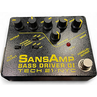 Used Tech 21 Sansamp PBDR Bass Driver DI Bass Effect Pedal