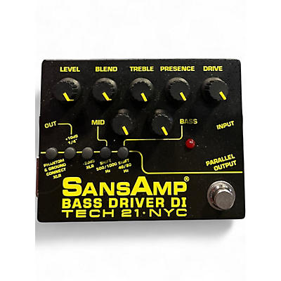 Used Tech 21 Sansamp PBDR Bass Driver DI Bass Effect Pedal