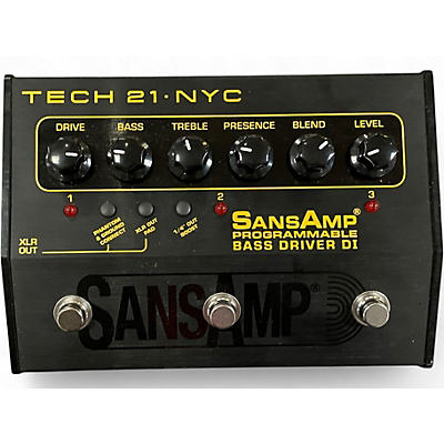 Used Tech 21 Sansamp PBDR Bass Driver DI Bass Effect Pedal