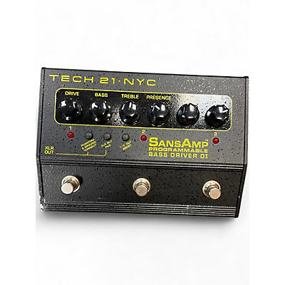 Used Tech 21 Sansamp PBDR Bass Driver DI Bass Effect Pedal