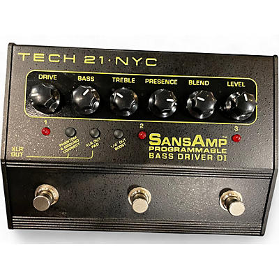Used Tech 21 Sansamp PBDR Bass Driver DI Bass Effect Pedal