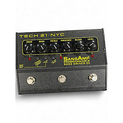 Used Tech 21 Sansamp PBDR Bass Driver DI Bass Effect Pedal