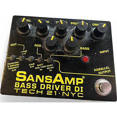 Used Tech 21 Sansamp PBDR Bass Driver DI Bass Effect Pedal