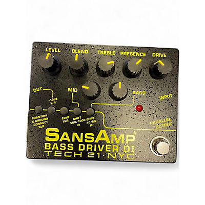 Used Tech 21 Sansamp PBDR Bass Driver DI Bass Effect Pedal