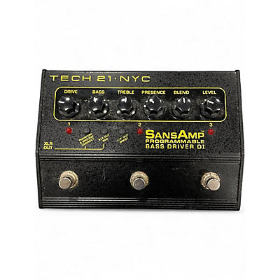 Used Tech 21 Sansamp PBDR Bass Driver DI Bass Effect Pedal