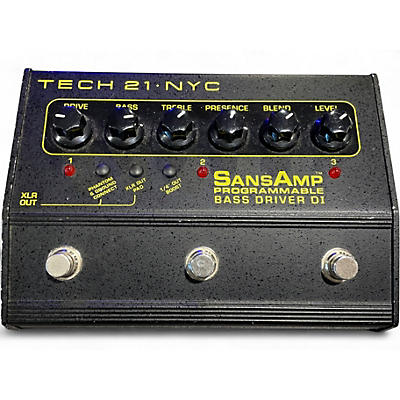 Used Tech 21 Sansamp PBDR Bass Driver DI Bass Effect Pedal