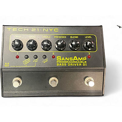 Used Tech 21 Sansamp PBDR Bass Driver DI Bass Effect Pedal
