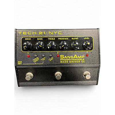Used Tech 21 Sansamp Programmable Bass Driver Effect Pedal