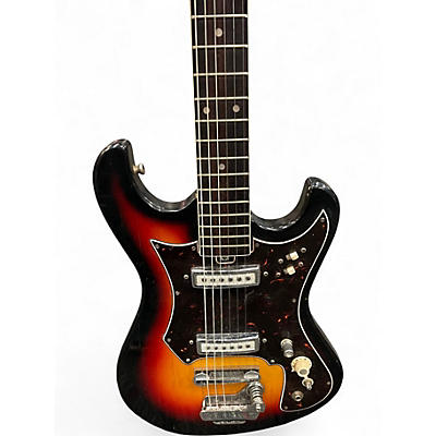 Used Teisco 319-1412 SUNBURST Solid Body Electric Guitar