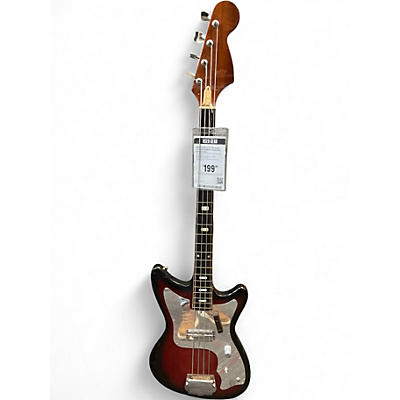 Used Teisco 4 STRING BASS 2 Color Sunburst Electric Bass Guitar