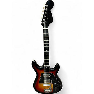 Used Teisco Apollo 2 Tone Sunburst Solid Body Electric Guitar