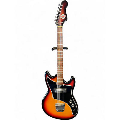 Used Teisco DEL REY DOUBLE CUTAWAY SUNBURST Solid Body Electric Guitar