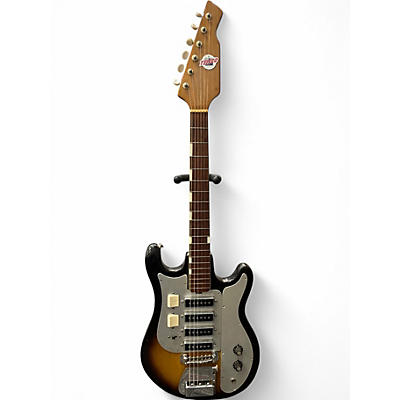 Used Teisco Del Ray Sunburst Solid Body Electric Guitar