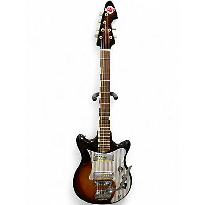 Used Teisco E-120 2 Tone Sunburst Solid Body Electric Guitar