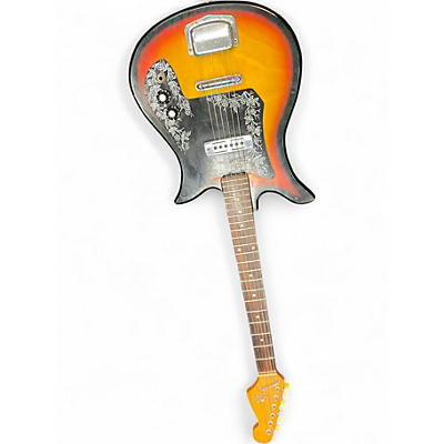 Used Teisco E110 2 Color Sunburst Solid Body Electric Guitar