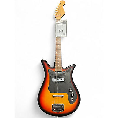 Used Teisco E110 2 Tone Sunburst Solid Body Electric Guitar
