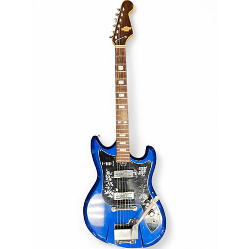 Used Teisco ET220 Blue Solid Body Electric Guitar Blue
