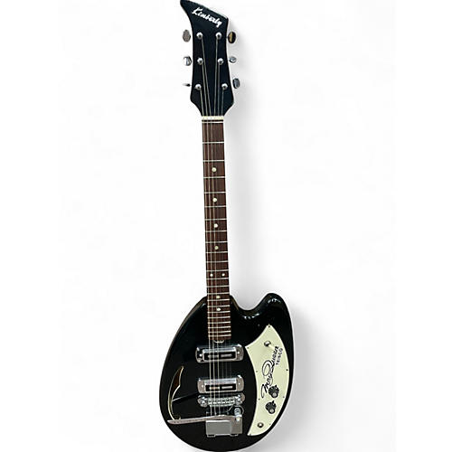 Used Teisco May queen Black Hollow Body Electric Guitar Black
