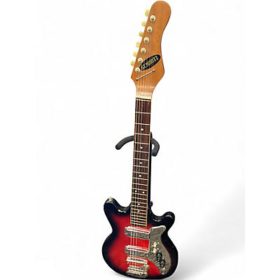 Used Teisco St. Moritz DOUBLECUT DOUBLE PICKUP RED BURST Solid Body Electric Guitar