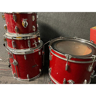 Used Tempro 4 piece Drum Kit Red Drum Kit