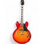 Used Teton S1533BICS Cherry Sunburst Hollow Body Electric Guitar Cherry Sunburst