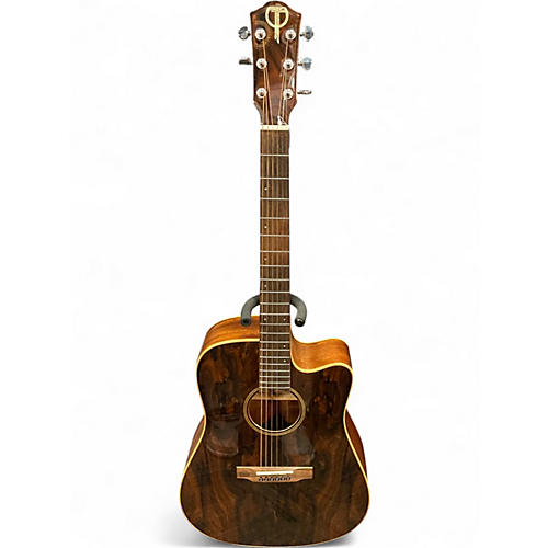 Used Teton STS000ZIGCE Brown Acoustic Electric Guitar Brown