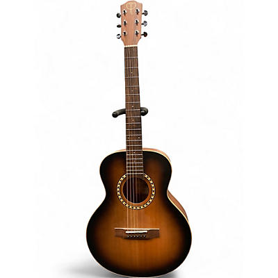 Used Teton str100dvs 3 Tone Sunburst Acoustic Electric Guitar