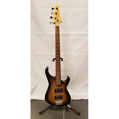 Used The Bass Company Custom Woodburst Electric Bass Guitar