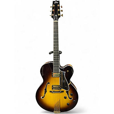 Used The Heritage Eagle Classic Sunburst Hollow Body Electric Guitar