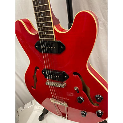 Used The Heritage H530 Trans Red Hollow Body Electric Guitar