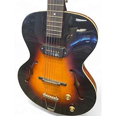 Used The Loar LH301T Vintage Sunburst Solid Body Electric Guitar