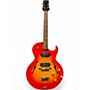 Used The Loar LH302T Cherry Sunburst Hollow Body Electric Guitar Cherry Sunburst