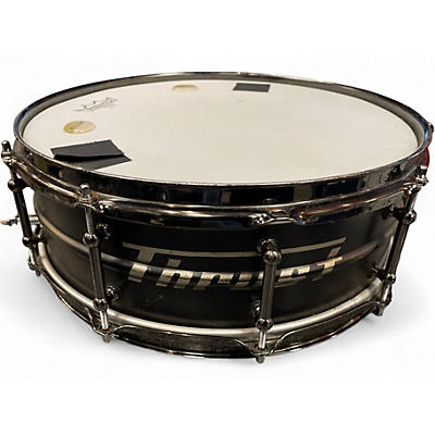Used Thrust 14X5 Steel Snare Gunmetal Gray Drum