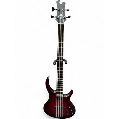 Used Tobias Growler Maroon Electric Bass Guitar