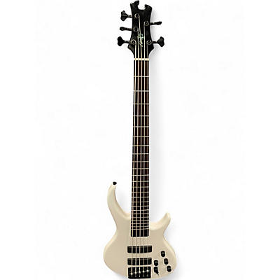 Used Tobias KILLER B V5 Pearl White Electric Bass Guitar