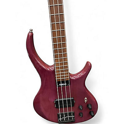 Used Tobias Killer B 4 String Purple Electric Bass Guitar