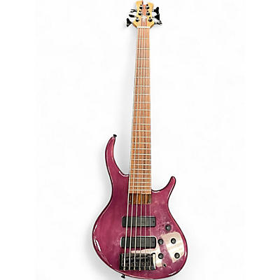 Used Tobias Killer B 6 String Purple Electric Bass Guitar