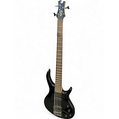 Used Tobias Toby Deluxe V 5 String Black Electric Bass Guitar