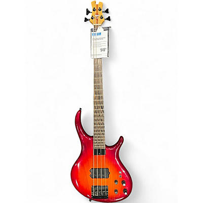 Used Tobias growler red Electric Bass Guitar