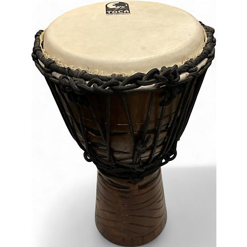 Used Toca Origins Djembe African Mask 8in. Djembe