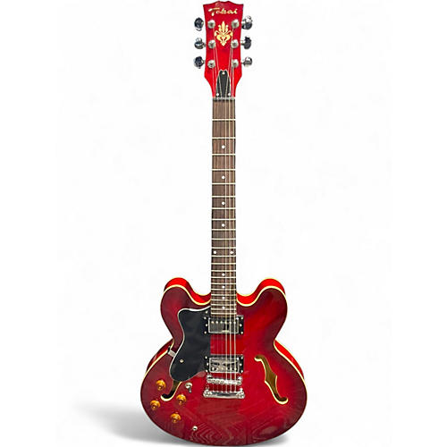 Used Tokai UES SERIES 335 STYLE LEFT HANDED RED Hollow Body Electric Guitar RED