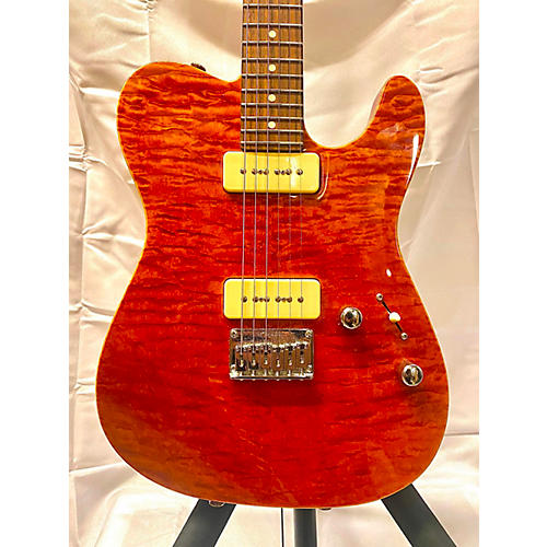 Tom Anderson Used Tom Anderson Drop Top TRANSPARENT ORANGE Solid Body Electric Guitar TRANSPARENT ORANGE