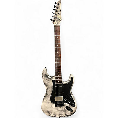 Used Tom Anderson Icon Classic Bowling Ball Black & White Solid Body Electric Guitar
