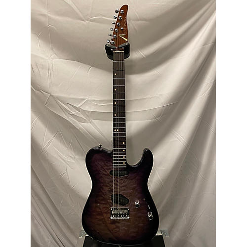 Tom Anderson Used Tom Anderson Top T Classic Trans Purple Solid Body Electric Guitar Trans Purple