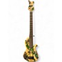 Used Tom Martinson Custom 5 Natural Burl Wood Electric Bass Guitar Natural Burl Wood