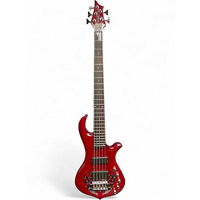Used Traben ARRAY LIMITED Crimson Red Trans Electric Bass Guitar