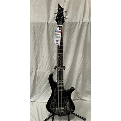 Traben Used Traben Pheonix 5 Black Electric Bass Guitar