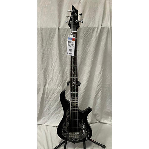 Traben Used Traben Pheonix 5 Black Electric Bass Guitar Black