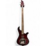 Used Traben Sun Crimson Red Trans Electric Bass Guitar Crimson Red Trans