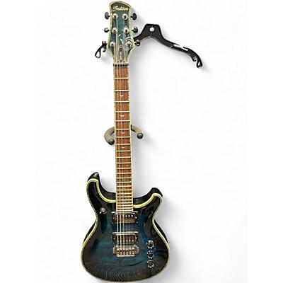 Used Tradition MTP 375 Blue Burst Solid Body Electric Guitar
